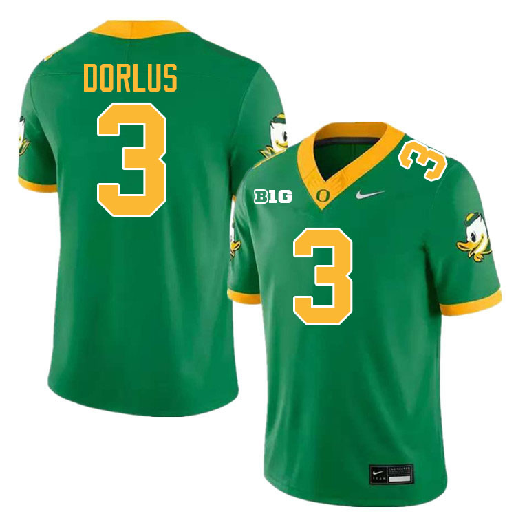 Brandon Dorlus Oregon Jersey,Oregon Ducks Football Uniforms Youth-Green 2024